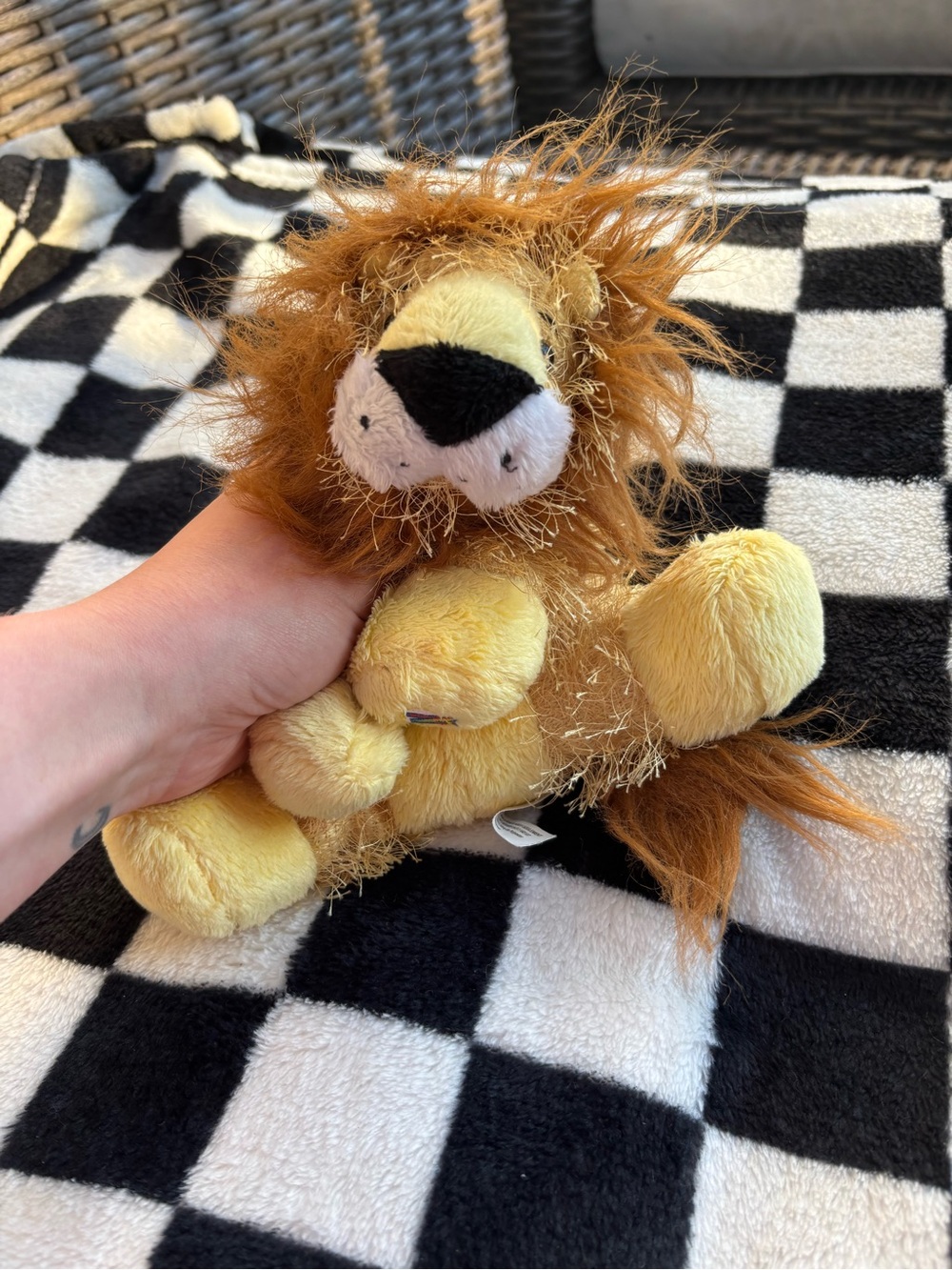 Ganz Webkinz Lion Plush Stuffed Animal Toy Tan Brown Mane - NO CODE